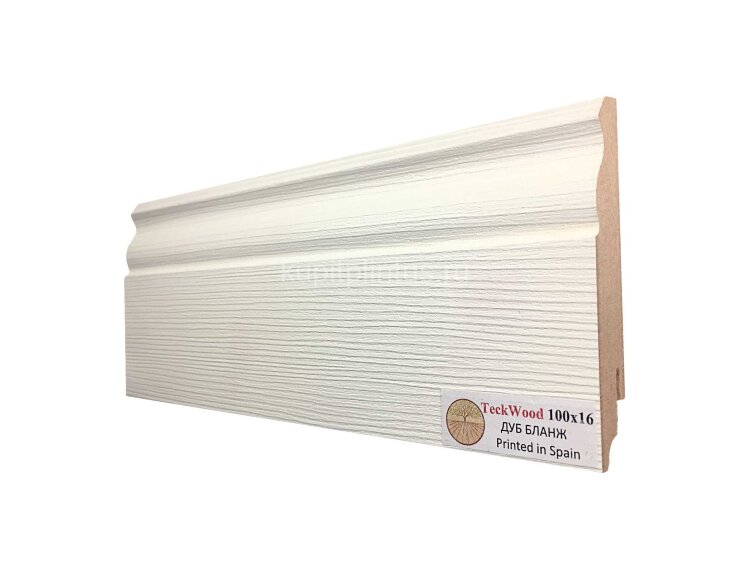 Заказать Напольный плинтус МДФ Teckwood цветной 100х16 Дуб Бланж 2.15 м 