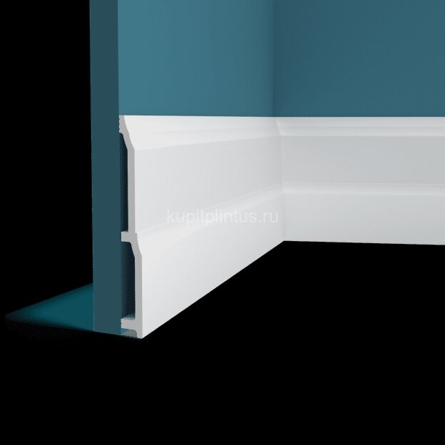Заказать Плинтус напольный Перфект Плюс P175 белый ударопрочный полимер 200х23х2000 мм Заказать Плинтус напольный Перфект Плюс P175 белый ударопрочный полимер 200х23х2000 мм