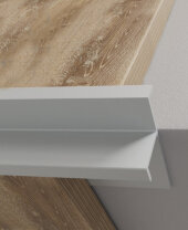 Алюминиевый фигурный профиль для углов ступеней 10 мм ПО-204-02 серебро матовое 2.7 м Алюминиевый фигурный профиль для углов ступеней 10 мм ПО-204-02 серебро матовое 2.7 м