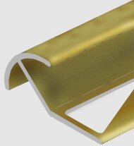 Алюминиевый профиль под плитку для наружных углов 12 мм PV71-12 песок матовый 2,7 м Алюминиевый профиль под плитку для наружных углов 12 мм PV71-12 песок матовый 2,7 м