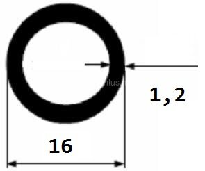 Заказать Алюминиевая труба 16х1,2 мм 3 м Заказать Алюминиевая труба 16х1,2 мм 3 м