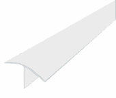 Т-образный профиль ПВХ 16 мм белый 2,7 м