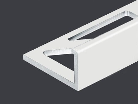Заказать L-образный профиль алюминиевый 8 мм PV01-24 белый Ral 9016 2,7 м 