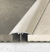 Одноуровневый порог алюминий скрытое крепление 32 мм Effector A66-0913 Дуб Малага 2,7 м