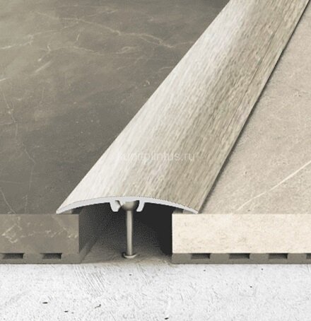 Заказать Одноуровневый порог алюминий скрытое крепление 32 мм Effector A66-0913 Дуб Малага 2,7 м 