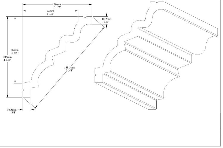 Заказать Карниз 90х105 мм Orac Decor Purotouch C326 2 м Заказать Карниз 90х105 мм Orac Decor Purotouch C326 2 м