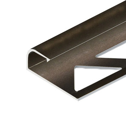 Заказать Профиль для плитки С-образный алюминий 12 мм PV15-06 Бронза матовая 2,7 м 