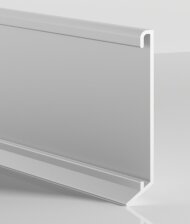 Алюминиевый плинтус 60 мм для ковролина ПО-194 без покрытия 2,7 м