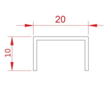Заказать Стальной П-профиль 10х20 FSUP20-RP розовое золото полированное 2,7м Заказать Стальной П-профиль 10х20 FSUP20-RP розовое золото полированное 2,7м