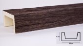 Декоративная балка из полиуретана 50х100 мм Уникс Славянский стиль СС1 Темный дуб 2 м Декоративная балка из полиуретана 50х100 мм Уникс Славянский стиль СС1 Темный дуб 2 м