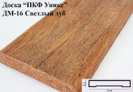 Доска из полиуретана 16х2,5 см Уникс Модерн ДМ16 Светлый дуб 2 м