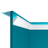 Потолочный плинтус 31х50 мм Перфект Плюс P95 белый 2 м Потолочный плинтус 31х50 мм Перфект Плюс P95 белый 2 м