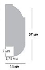 Заказать Финишный молдинг ЛДФ 14х37 мм Ultrawood Trim 004 2,44 м 