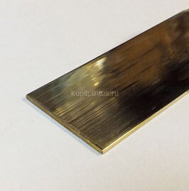 Заказать Латунная полоса 15 мм 15х1,5 латунь полированная 2,2 м 