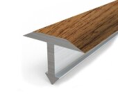 Декорированный Т-профиль из алюминия Т-18 КД Дуб деревенский 2,7 м Декорированный Т-профиль из алюминия Т-18 КД Дуб деревенский 2,7 м