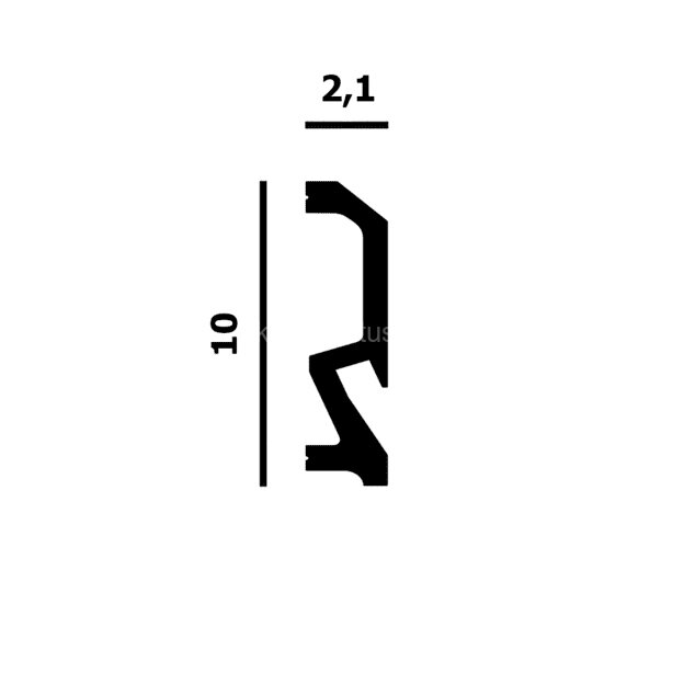 Заказать Плинтус напольный Перфект Плюс P176 белый ударопрочный полимер 100х21х2000 мм Заказать Плинтус напольный Перфект Плюс P176 белый ударопрочный полимер 100х21х2000 мм