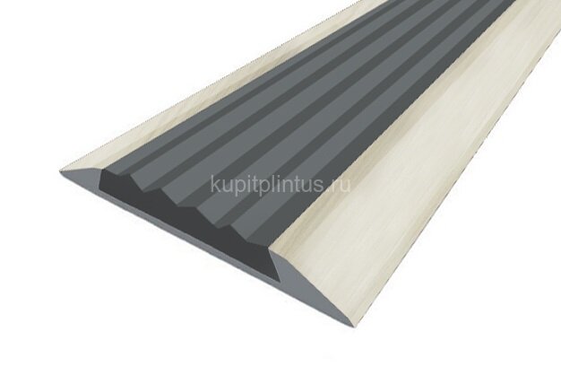 Заказать Порог противоскользящий с серой вставкой Д15 КД Дуб жемчужный (декорированный) 2,7 м Заказать Порог противоскользящий с серой вставкой Д15 КД Дуб жемчужный (декорированный) 2,7 м