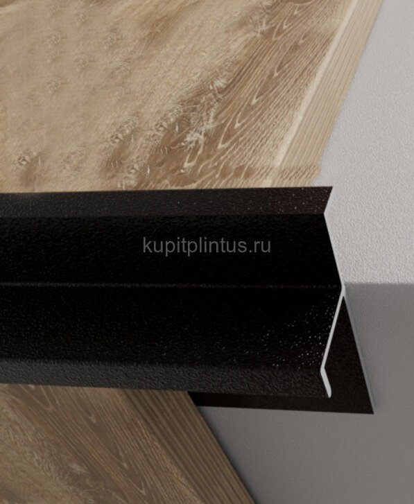 Заказать Алюминиевый фигурный профиль для углов ступеней 10 мм ПО-204-34 черный муар 2.7 м Заказать Алюминиевый фигурный профиль для углов ступеней 10 мм ПО-204-34 черный муар 2.7 м