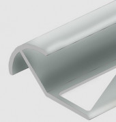 Алюминиевый профиль под плитку для наружных углов 12 мм PV71-01 полированный 2,7 м