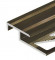 Заказать Алюминиевый профиль лестничный 20х10 мм PV51-10 коричневый матовый 2,7 м 