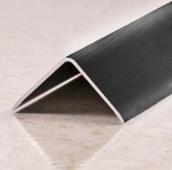 Уголок отделочный алюминиевый ПН-20х20 Черный глянцевый браш 2,7 м Уголок отделочный алюминиевый ПН-20х20 Черный глянцевый браш 2,7 м