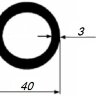 Заказать Труба алюминиевая круглая 40х3 мм 3 м Заказать Труба алюминиевая круглая 40х3 мм 3 м