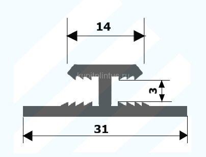 Заказать Алюминиевый двутавр под композит-панель ОП-012 3 мм (3 метра) Заказать Алюминиевый двутавр под композит-панель ОП-012 3 мм (3 метра)