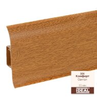Плинтус напольный пластиковый IDEAL Комфорт 326 Сантал 2,5 м Плинтус напольный пластиковый IDEAL Комфорт 326 Сантал 2,5 м