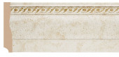 Напольный плинтус Decomaster 153-41 Белый-золото 95х12х2400 мм