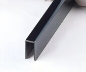 Стальной П-профиль 5х10 FSUP05-BP черный полированный 2,7м Стальной П-профиль 5х10 FSUP05-BP черный полированный 2,7м