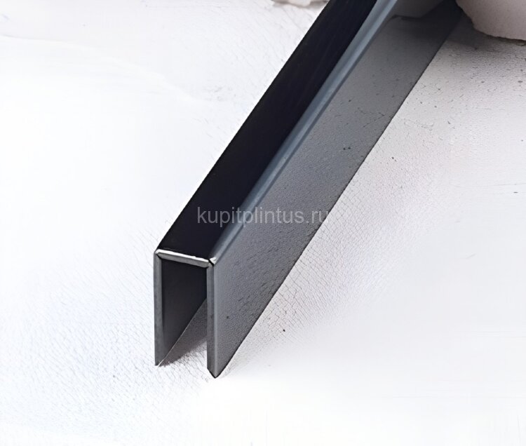 Заказать Стальной П-профиль 5х10 FSUP05-BP черный полированный 2,7м Заказать Стальной П-профиль 5х10 FSUP05-BP черный полированный 2,7м