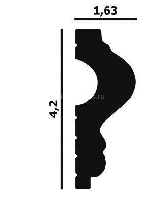 Заказать Молдинг Перфект Плюс P54 42х8 мм 2 м 