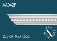Потолочный плинтус с орнаментом гибкий Перфект AA042F 75х101х67 мм 2,3 м