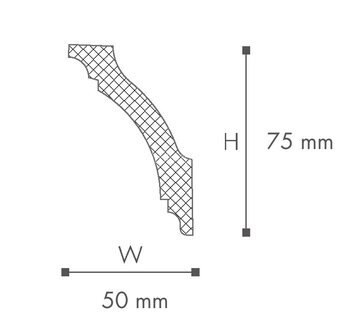Заказать Потолочный плинтус (карниз) NMC LX-73 2 м Заказать Потолочный плинтус (карниз) NMC LX-73 2 м
