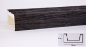 Декоративная балка из полиуретана 50х100 мм Уникс Славянский стиль СС1 Темная олива 3 м
