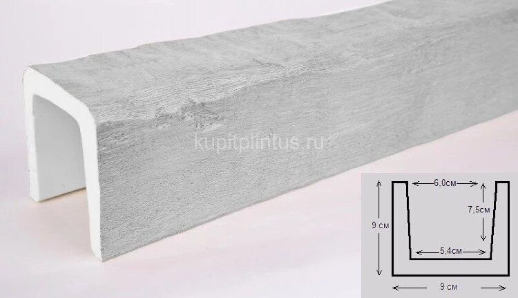 Заказать Декоративная балка из полиуретана 90х90 мм Уникс Классика Б9 Под покраску 2 м Заказать Декоративная балка из полиуретана 90х90 мм Уникс Классика Б9 Под покраску 2 м