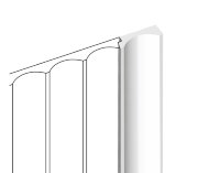 Финишный молдинг 12х34 мм HiWood LF139B NP белый 2,7 м Финишный молдинг 12х34 мм HiWood LF139B NP белый 2,7 м