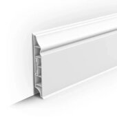 Плинтус напольный фигурный 80 мм Идеал Дюра ИД-ПФ80 001 белый 2.2 м Плинтус напольный фигурный 80 мм Идеал Дюра ИД-ПФ80 001 белый 2.2 м