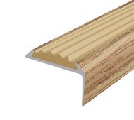 Порог угловой с бежевой резиновой вставкой Д01 КД Дуб золотой 2,7 м Порог угловой с бежевой резиновой вставкой Д01 КД Дуб золотой 2,7 м