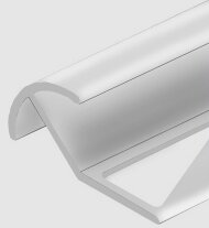 Алюминиевый профиль под плитку для наружных углов 12 мм PV71-00 натуральный 2,7 м