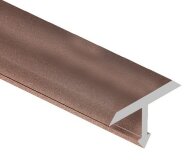 Профиль Т-образный алюминиевый 15 мм (плоский) Gunsen PV35-14 розовый матовый 2,7 м