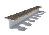 Т-профиль алюминиевый гибкий закладной 16 мм MP30 20-Дуб мореный 2,7 м Т-профиль алюминиевый гибкий закладной 16 мм MP30 20-Дуб мореный 2,7 м