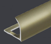 Алюминиевый C-образный профиль 10 мм PV23-16 титан матовый 2,7 м
