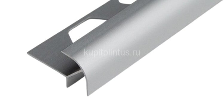 Заказать Профиль алюминиевый под плитку фигурный ПО-10х10 Серебро матовое 2,7 м Заказать Профиль алюминиевый под плитку фигурный ПО-10х10 Серебро матовое 2,7 м