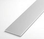 Полоса из анодированного алюминия 2х12 мм Серебро 3 м