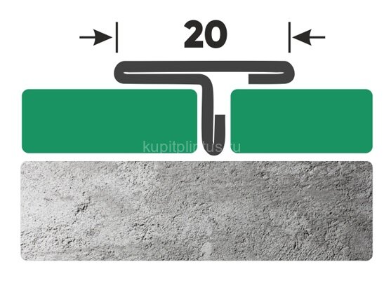 Заказать Т-образный профиль нержавеющая сталь 20 мм FT 20 GP золото полированное 2,7 м Заказать Т-образный профиль нержавеющая сталь 20 мм FT 20 GP золото полированное 2,7 м