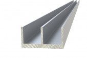Профиль Ш-образный алюминиевый 28,5х12х1,5 мм для панелей 3 м