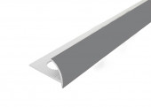 Профиль внешний ПВХ для плитки Cezar 10 мм 106 Темно-серый 2,5 м