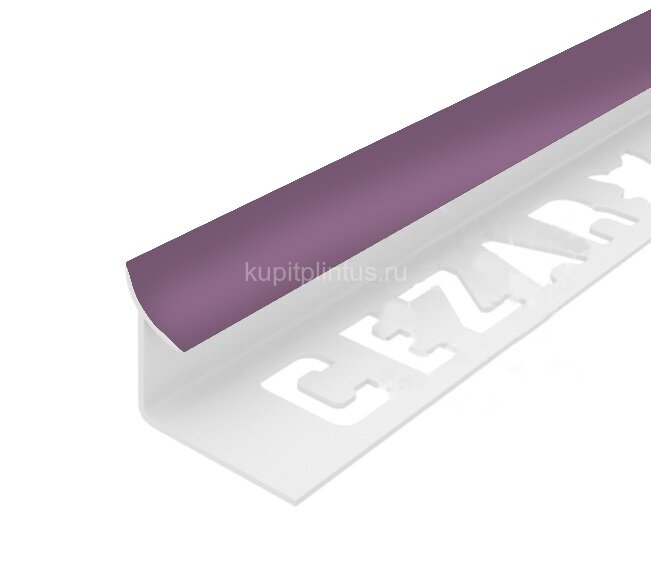 Заказать Внутренний угол ПВХ для плитки 7 мм Cezar 135 Сиреневый 2,5 м 