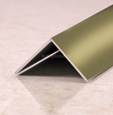 Заказать Угол защитный 15х15 мм прямой алюминий PV73-09 Шампань блестящая 2,7 м Заказать Угол защитный 15х15 мм прямой алюминий PV73-09 Шампань блестящая 2,7 м